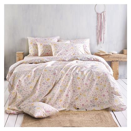 Σετ Σεντόνια Μονά με Λάστιχο 105x205x25 Symbol Glow Pink Rythmos