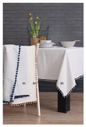 Τραπεζομάντηλο 140x180 Pom Pom 1 Μπλε Rythmos