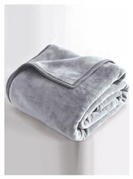 Velour Κουβέρτα Βελουτέ Υπέρδιπλη 220x240εκ. Γκρι Rythmos