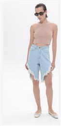 Γυναικείο Ψηλόμεσο Σορτς Light Blue Sac & Co