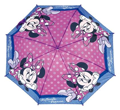 Παιδική Ομπρέλα Μπαστούνι Minnie Μωβ με Διάμετρο 84εκ. Safta