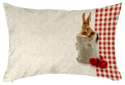 Easter Cushion 04 Πασχαλινό Μαξιλάρι Υφασμάτινο 45x45x30εκ. σε Μπεζ χρώμα Saint Clair