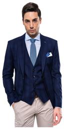 Σακάκι Slim Fit - Blue Check - Fragosto
