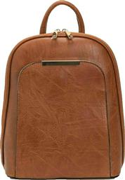 Σακίδιο πλάτης με εξωτερική θήκη - Κάμελ - Issue Fashion