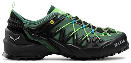 Wildfire Edge GTX Ανδρικά Χαμηλά Ορειβατικά Παπούτσια Πράσινα Αδιάβροχα με Μεβράνη Gore-Tex Salewa