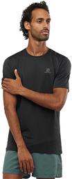 Salomon Agile Training Ανδρικό T-shirt Μαύρο Μονόχρωμο από το Modivo