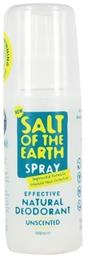 Unscented Αποσμητικός Κρύσταλλος σε Spray 100ml Salt of the Earth