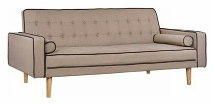 Salvador Τριθέσιος Καναπές Κρεβάτι 224x86x84εκ. Μπεζ - HomeMarkt