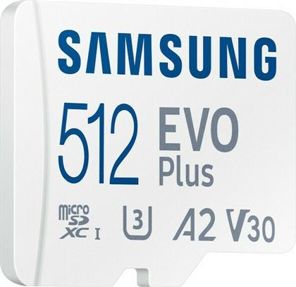 Samsung Evo Plus (2021) microSDXC 512GB Class 10 U3 V30 A2 UHS-I από το e-shop
