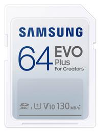 Evo Plus for Creators SDXC 64GB Class 10 U1 V10 UHS-I Samsung