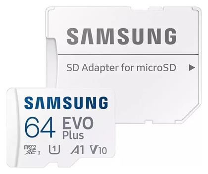 Evo Plus microSDXC 64GB Class 10 U1 V10 A1 UHS-I Samsung