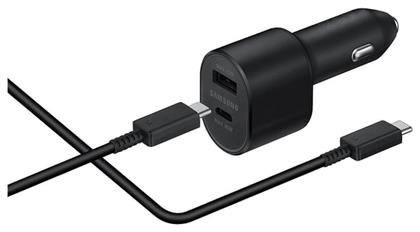 Φορτιστής Αυτοκινήτου με Θύρες 1xUSB-A 1xType-C και Καλώδιο Type-C Samsung