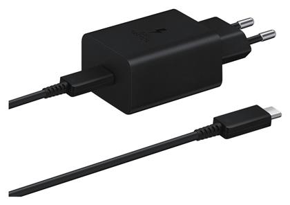 Φορτιστής με Θύρα USB-C και Καλώδιο USB-C 45W Power Delivery Μαύρος (EP-T4510) Samsung