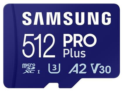 Pro Plus (2023) microSDXC 512GB Class 10 U3 V30 A2 UHS-I Samsung
