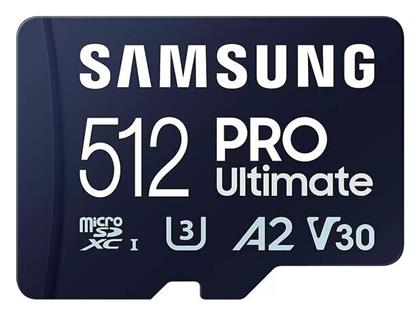 PRO Ultimate microSDXC 512GB Class 10 U3 V30 A2 UHS-I Samsung