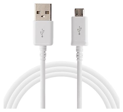 Regular USB 2.0 to micro USB Cable Λευκό 1m (ECB-DU4AWE) Samsung