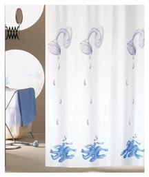 Shower Κουρτίνα Μπάνιου Υφασμάτινη 180x180 cm Λευκή San Lorentzo