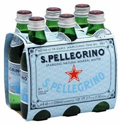 Ανθρακούχο Νερό σε Γυάλινο Μπουκάλι 6x0.25lt San Pellegrino