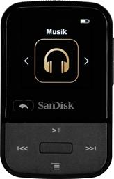 Sandisk Clip Sport Go MP3 Player (32GB) με Οθόνη LED LCD 1.22'' Μαύρο από το e-shop