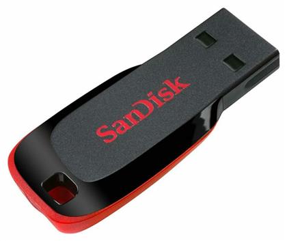 Cruzer Blade 128GB USB 2.0 Stick Μαύρο Sandisk