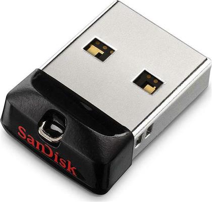 Sandisk Cruzer Fit 32GB USB 2.0 Stick Μαύρο από το e-shop