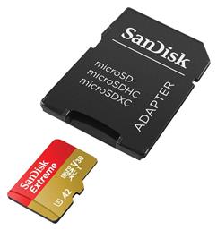 Extreme Pro microSDXC 256GB U3 V30 A2 UHS-I με αντάπτορα Sandisk