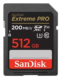 Extreme Pro SDXC 512GB Class 10 U3 V30 UHS-I Sandisk
