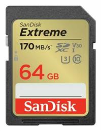 Extreme SDXC 64GB Class 10 U3 V30 UHS-I Sandisk