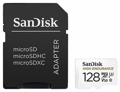 High Endurance microSDXC 128GB Class 10 U3 V30 UHS-I Sandisk
