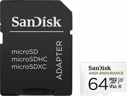 Sandisk High Endurance microSDXC 64GB Class 10 U3 V30 UHS-I με αντάπτορα