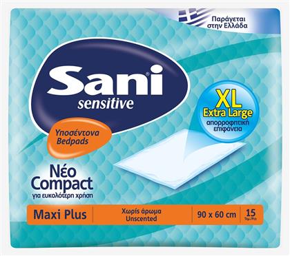 Sensitive Maxi Plus Υποσέντονα Ακράτειας 60x90cm 15τμχ Sani