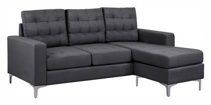 Santino Γωνιακός 192x129x82εκ. Γκρι - HomeMarkt