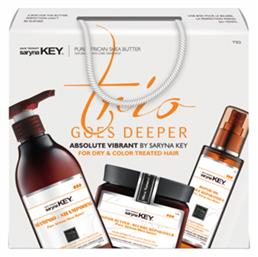 Trio Goes Deeper Absolute Vibrant Σετ Θεραπείας Μαλλιών με Σαμπουάν 3τμχ Saryna Key