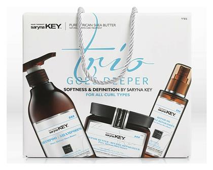 Saryna Key Trio Goes Deeper Soft & Definition Σετ Θεραπείας Μαλλιών με Σαμπουάν 3τμχ