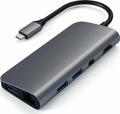 Satechi USB-C Docking Station με HDMI 4K PD Ethernet Γκρι (ST-TCMM8PAM) από το Mozik