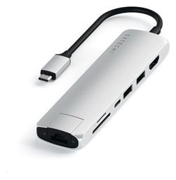 Slim Multi-Port USB-C Docking Station με HDMI 4K PD Ethernet Satechi
