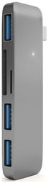 USB 3.0 Hub 4 Θυρών με σύνδεση USB-C Γκρι Satechi