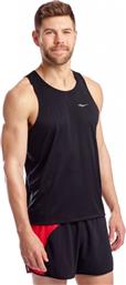 Saucony Stopwatch Singlet Black από το Cosmossport
