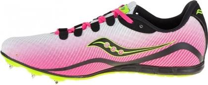 Saucony Vendetta Γυναικεία Αθλητικά Παπούτσια Spikes Ροζ από το Cosmossport