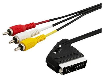 Cable Scart male - Composite male 2m (CL-133) Savio