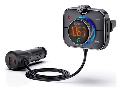FM Transmitter Αυτοκινήτου TR-14 με AUX / Bluetooth / MicroSD / Type-C / USB Savio