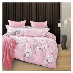 Σετ Υπέρδιπλο 220x240εκ. Joelle Ροζ 3τμχ SB Home