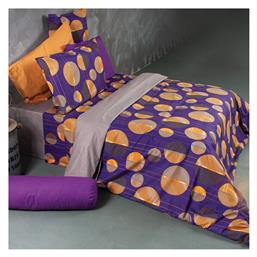 Σετ Σεντόνια Μονά 170x260 Glitter Μωβ SB Home
