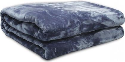 Tyrol Κουβέρτα Βελουτέ Μονή 160x220εκ. Sky Blue SB Home