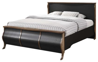 Scarlet Υπέρδιπλο για Στρώμα 160x200cm Μαύρο - Woodwell