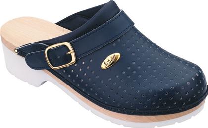 Clog Super Comfort Blue Αντιολισθητικό Δερμάτινο Unisex Σαμπό Μπλε Scholl