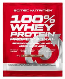 100% Whey Professional With Added Amino Acids Πρωτεΐνη Ορού Γάλακτος Χωρίς Γλουτένη με Γεύση Σοκολάτα 30gr Scitec Nutrition