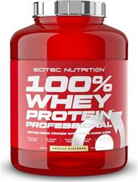 Scitec Nutrition 100% Whey Professional with Added Amino Acids Πρωτεΐνη Ορού Γάλακτος Χωρίς Γλουτένη με Γεύση Βανίλια 2.35kg