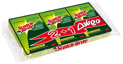 Classic Σετ Σφουγγάρια Πιάτων Κίτρινα 3τμχ Scotch Brite