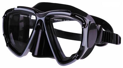 Leon Μάσκα Θαλάσσης Μαύρο/Ασημί Scuba Force